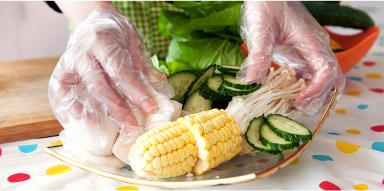 Use correct gloves for food processing