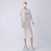 White Non Woven Plastic Disposable Isolation Gowns with Sleeves