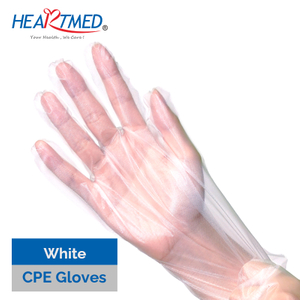 White Disposable CPE Cast Polythylene Gloves