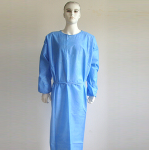 Level 4 Non Woven Plastic Fluid Resistant Disposable Barrier Gown