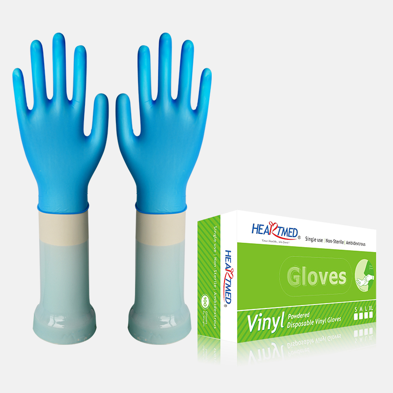 Large Size Chemical Resistance Powdered Vinyl Disposable Gloves
