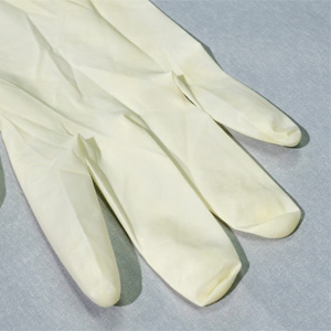What is the white powder in Latex Gloves