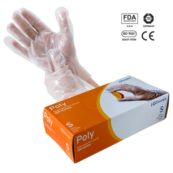 PE disposable gloves keep us away from oil