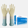 Medium Size Lightly Powdered Disposable Latex Examination Gloves