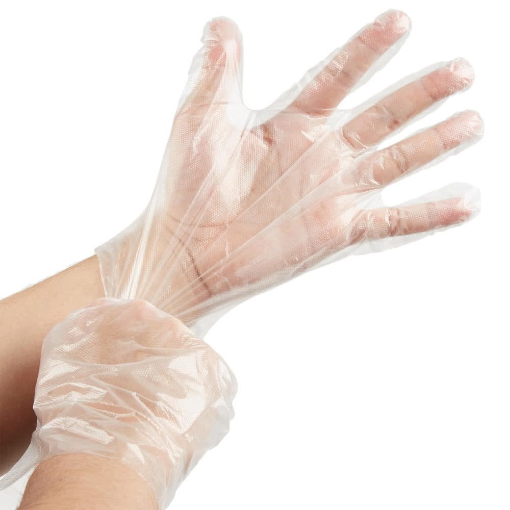 High Density Embossed Polyethylene Hand Gloves for Food Service