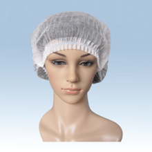 White Non Woven Disposable Hair Net Bouffant Cap