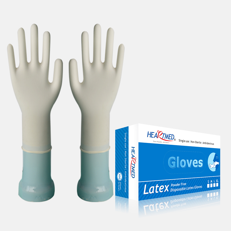 Disposable Latex Gloves - M4.5g, Powder Free, White - iGloves