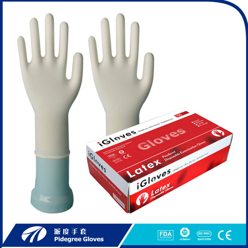 Latex gloves will wear out what skin diseases?