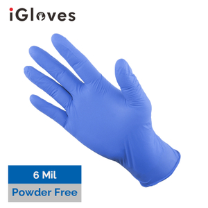 Purple Nitrile Gloves (6 Mil, Powder Free)
