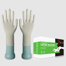 PideMed Powder Free Latex Disposable Gloves (Ivory)