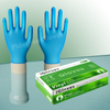 Blue Disposable Vinyl Gloves Powdered