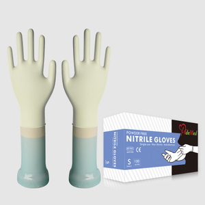PideMed Powder Free Disposable Nitrile Gloves (Ivory)