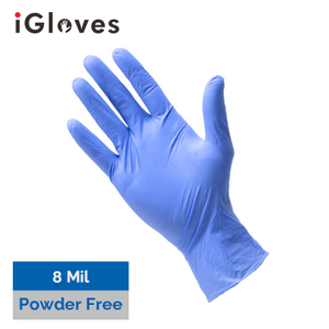 Purple Nitrile Gloves (8 Mil, Powder Free)