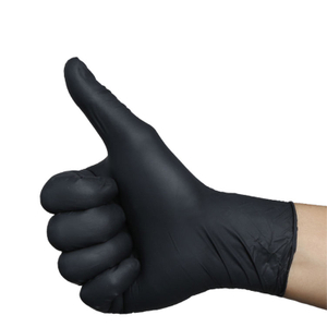 Black Nitrile Gloves (4 Mil, Powder Free)